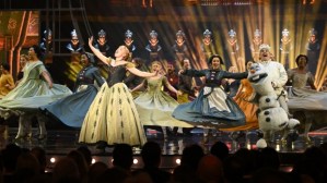 Watch Olivier Awards numbers and interviews from <em>Cabaret</em>, <em>Frozen</em>, <em>Back to the Future</em> and more
