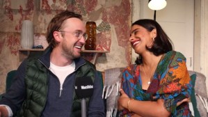Watch <em>2:22 A Ghost Story</em> stars Tom Felton and Mandip Gill answer our ghostly questions
