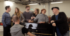 Watch a rehearsal room ”White Christmas” medley