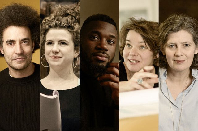 credit (left to right): Justin Audibert, Artistic Director Designate of Chichester Festival Theatre (Photo by Seamus Ryan); Isobel McArthur (Photo by Mihaela Bodlovic); Philip J Morris; Eleanor Rhode (Photo by Ben Broomfield); Erica Whyman. (Photo by Joseph Bailey). 