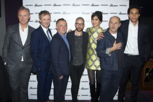 The cast of <em>The Homecoming</em> celebrate opening night