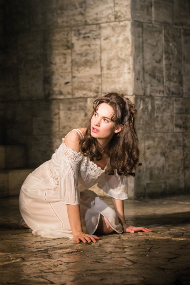 First look Lily James in Romeo and Juliet
