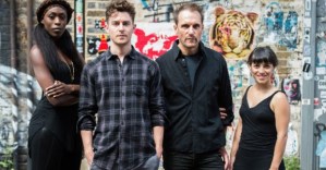 Sean Kinglsey, Louis Maskell and Julian Bleach in new musical <em>The Grinning Man</em>