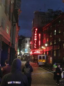 Reports of a fire at London's Windmill Theatre