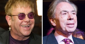 Andrew Lloyd Webber and Elton John working on <em>Joseph and the Amazing Technicolour Dreamcoat</em> film