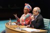 First look at Sandra Marvin as Camila Batmanghelidjh in the Donmar's <em>Committee</em>