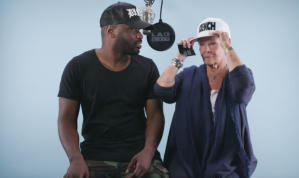 Judi Dench learns to rap with Lethal Bizzle