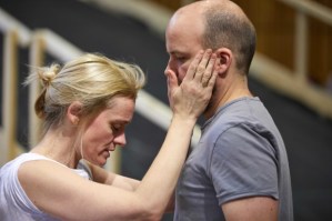 <em>Macbeth</em> at the National Theatre rehearsals with Rory Kinnear and Anne-Marie Duff