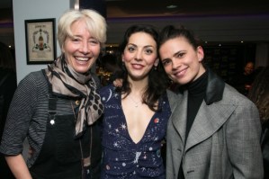 Emma Thompson, Nicola Roberts and Hayley Atwell at opening of <em>Good Girl</em>