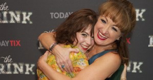 Caroline O'Connor and Gemma Sutton celebrate opening night of <em>The Rink</em>