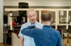 Harry Enfield and Arthur Darvill in rehearsals for <em>Genesis Inc</em> at Hampstead Theatre