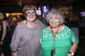 Miriam Margolyes, Jenni Murray and Harry Enfield at the <em>Genesis Inc</em> opening night