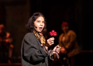<em>Hadestown</em> at the National Theatre: first look at Eva Noblezada, André de Shields, Reeve Carney and Amber Gray