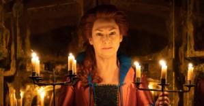 Jocelyn Jee Esien, Pauline McLynn and Louis Maskell in <em>Doctor Faustus</em> at Shakespeare's Globe: photos