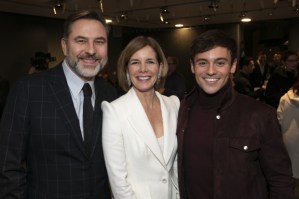 Tom Daley, Beverley Knight and Stephen Fry at the opening night of Matthew Bourne's <em>Swan Lake</em>