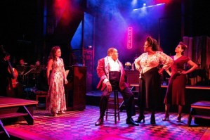 Sharon D Clarke, Clive Rowe, Debbie Kurup and Gemma Sutton in Kiln's <em>Blues in the Night</em> first look