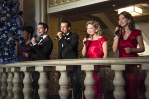 <em>White Christmas</em> in the West End: the cast launch the show at the Dominion Theatre