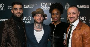 James McAvoy celebrates <em>Cyrano de Bergerac</em> opening night with cast and guests at the Playhouse Theatre