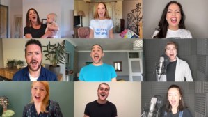 West End performers sing "From Now On" from <em>The Greatest Showman</em> as part of tribute to carers