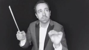 Broadway star Rob McClure is introducing us to the wonderful world of "conductor cam"