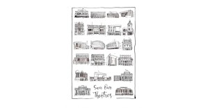 New print released for charity depicting some of the UK's most iconic theatres