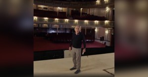 Andrew Lloyd Webber introduces empty Her Majesty's Theatre after <em>Phantom</em> get-out
