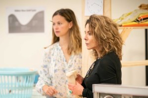 Stockard Channing and Rebecca Night in <em> 'night Mother</em> rehearsals