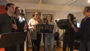 Watch the <em>White Christmas</em> company perform a festive medley