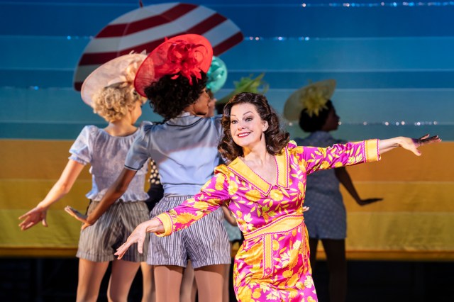 Ruthie Henshall dances in a summer dress in 42nd Street