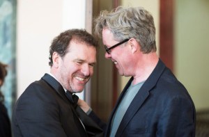 Exclusive Photo: Wonkas Douglas Hodge and Alex Jennings together at Olivier Awards