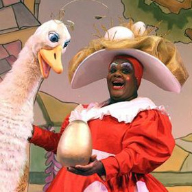 Clive Rowe reprises his Mother Goose in Hackney