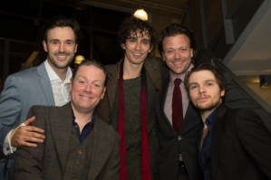 <em>The Wars of The Roses</em> cast celebrate opening night