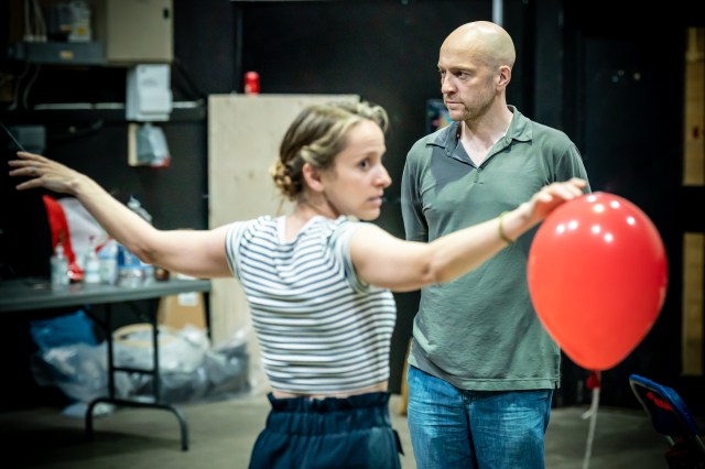 Derren Brown and Hannah Price at rehearsals for upcoming West End Show 'Unbelievable'..