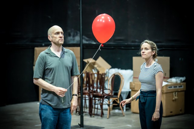 Derren Brown and Hannah Price at rehearsals for upcoming West End Show 'Unbelievable'.