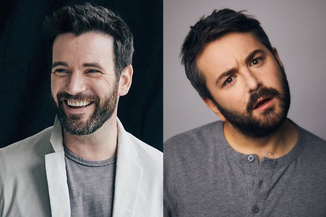 Headshots of Colin Donnell and Alex Brightman
