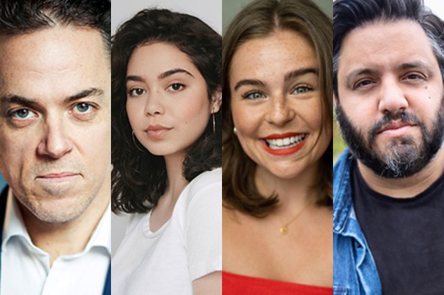Jeremy Secomb, Auli’i Cravalho, Emily Lane and Natham Amzi, photos supplied by the production