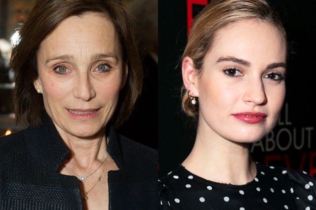 Kristin Scott Thomas and Lily James