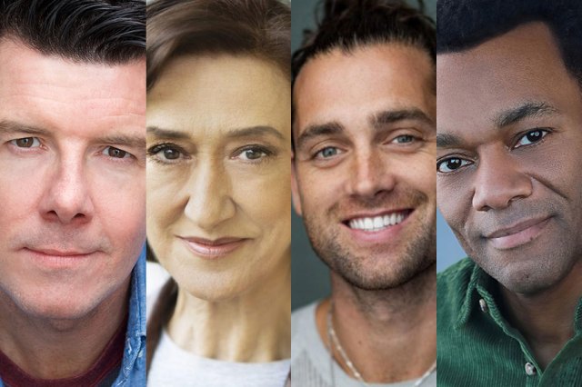 Gavin Lee, Haydn Gwynne, Bradley Jaden and Jason Pennycooke, headshots supplied by the production