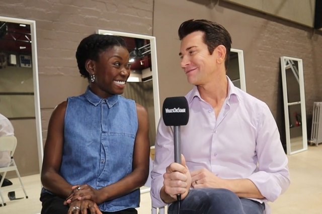 Tanisha Spring and Andy Karl in interview