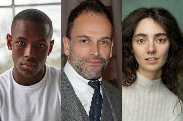 Headshots of Micheal Ward, Jonny Lee Miller and Tanya Reynolds