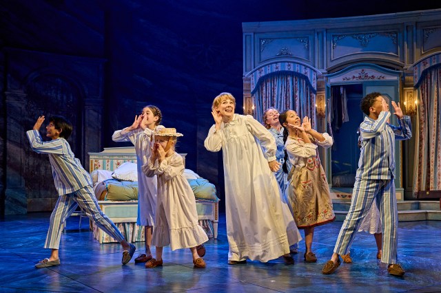 The Sound of Music Chichester Children gather around Maria in a scene from The Sound of Music