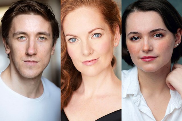 Rebecca Musical Cast Headshots of Richard Carson, Kara Lane and Lauren Jones