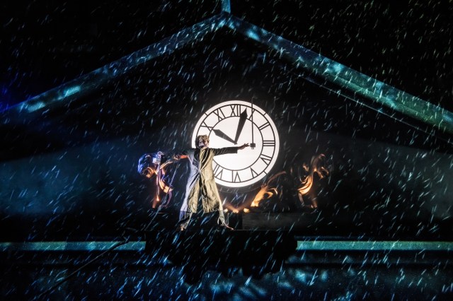 Roger Bart portrays Doc Brown in a scene from Back to the Future on Broadway