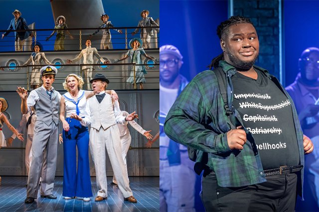 Anything Goes A Strange Loop Samuel Edwards, Sutton Foster and Robert Lindsay in Anything Goes / Kyle Ramar Freeman in A Strange Loop