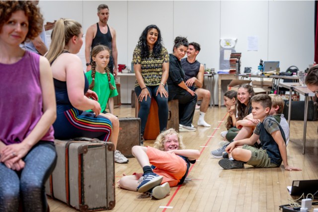 The cast in rehearsals for The Book Thief, © Steve Gregson 