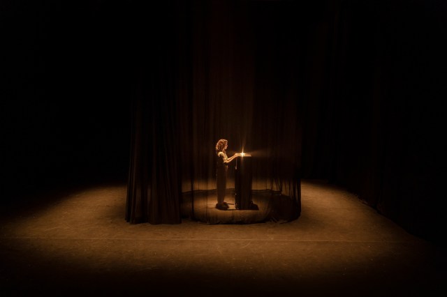 Charlotte De Bruyne in a scene from Funeral at Edinburgh Fringe