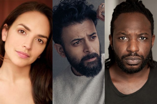 Headshots of Amanda Vilanova, Vikash Bhai and Gabriel Paul