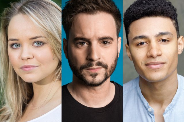 Headshots of Katie Hall, Luke Kempner and Djavan van de Fliert