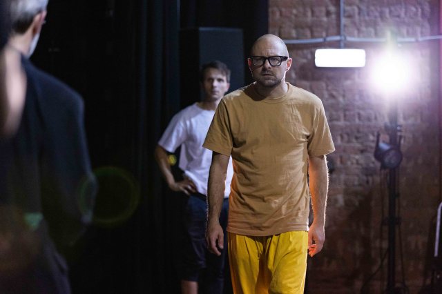 Maxim Didenko (Director) The White Factory Rehearsal Images Photo Credit Mark Senior Director Maxim Didenko in rehearsals for The White Factory