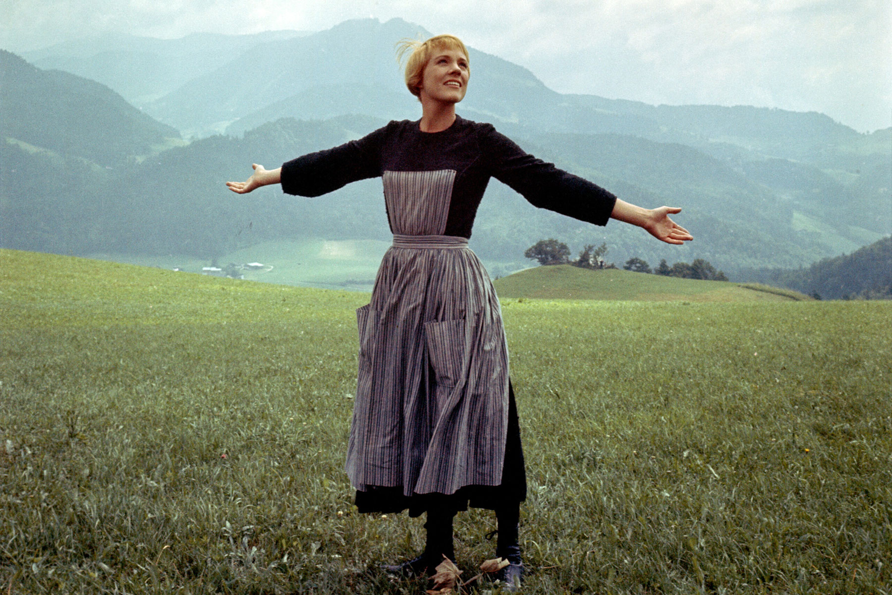 Julie Andrews in a scene from The Sound of Music